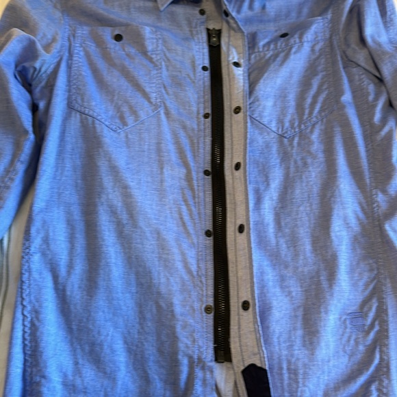 G-Star CL 3D Western Shirt L/S - Button Down Linen - Picture 2 of 13